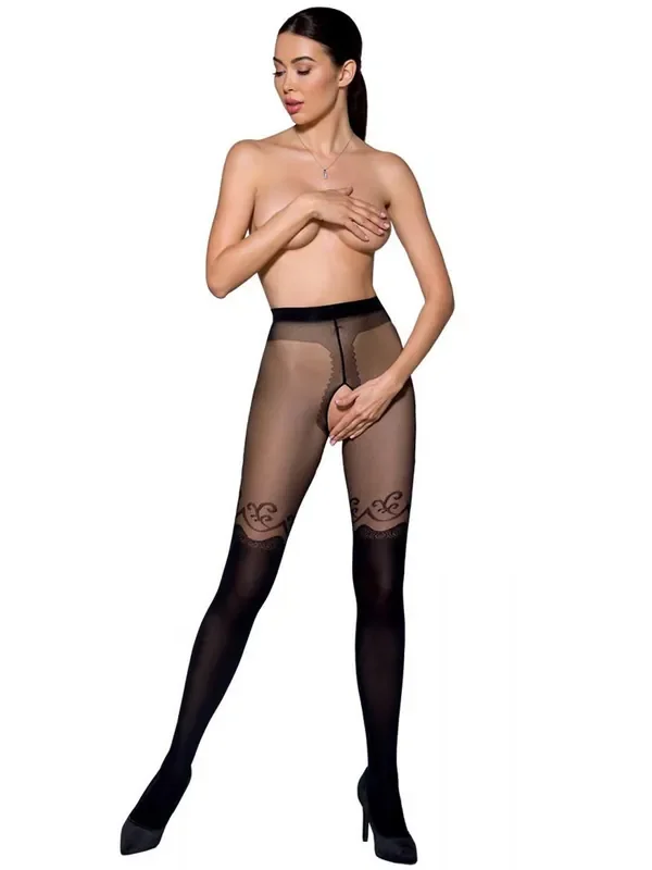 Passion Ouvert-Strumpfhose TI Open 012, schwarz