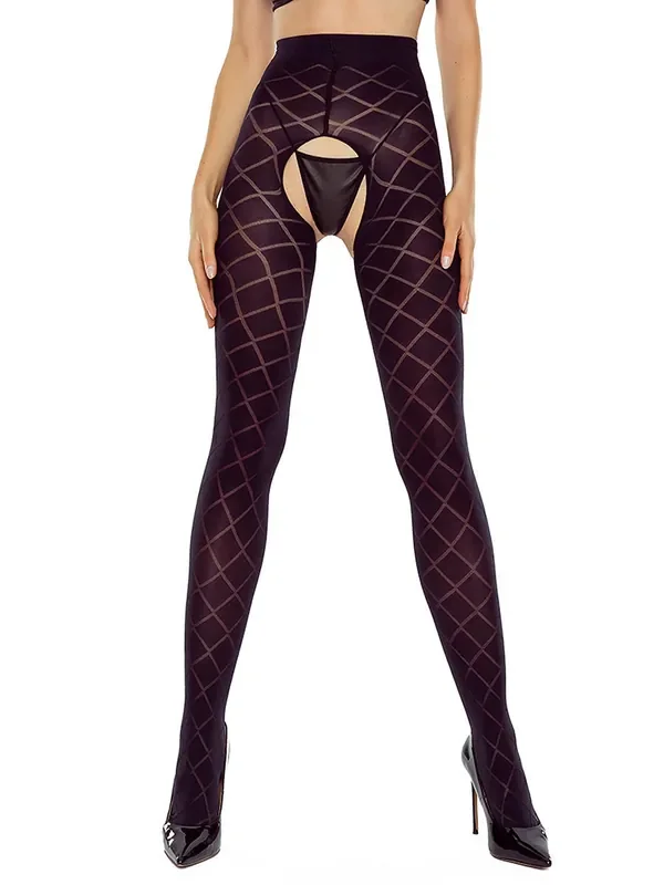 Passion TI Open 25 Ouvert-Strumpfhose, schwarz