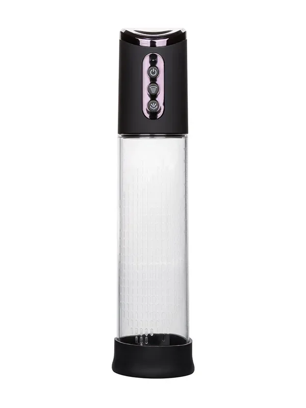 Peak Rechargeable Pump Penispumpe, schwarz/transparent