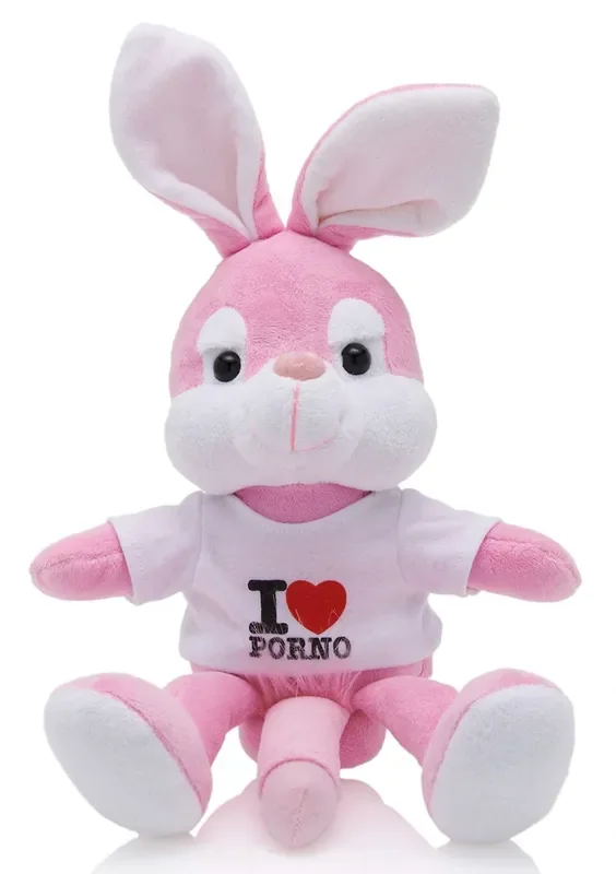 Plüsch Naghty Bunny- weißes Hemd
