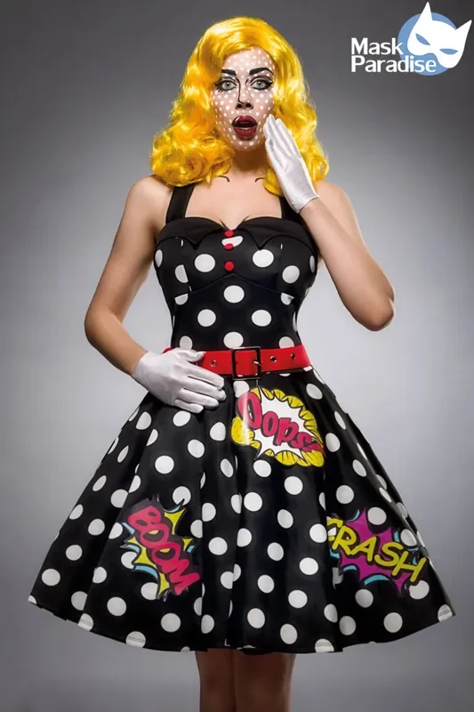 Pop Art Girl-Kostümset