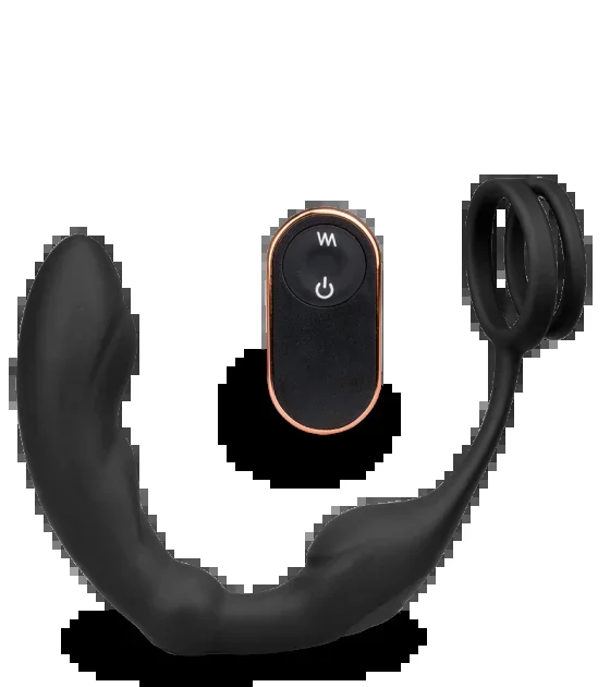 Prostata-Stimulator mit Vibration und Cockring Hedonism