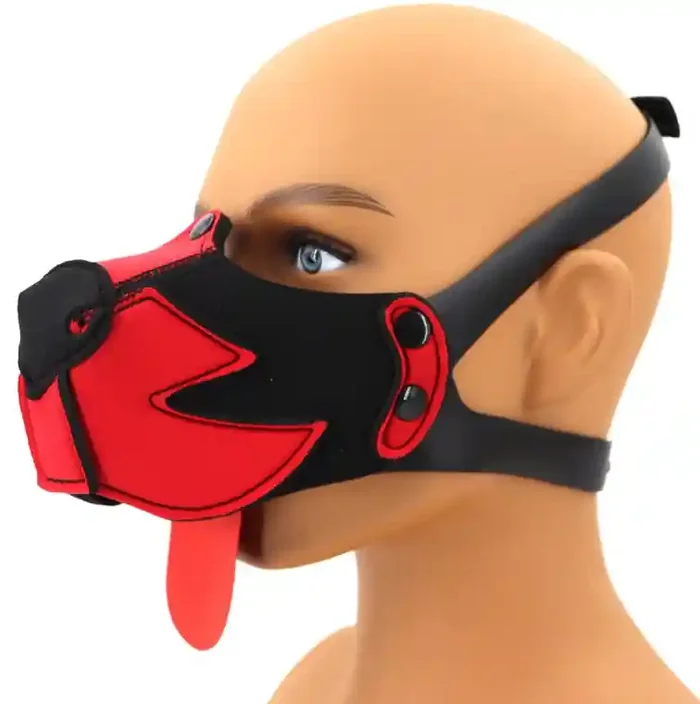 Puppy Muz Schnauze Schwarz-Rot