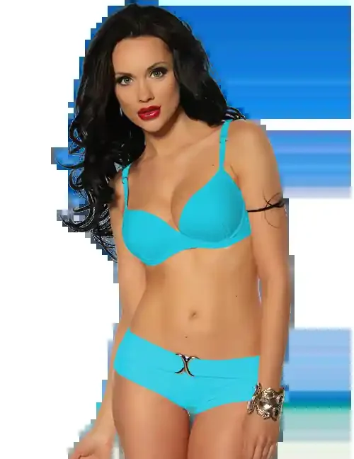 Push Up Bikini türkis