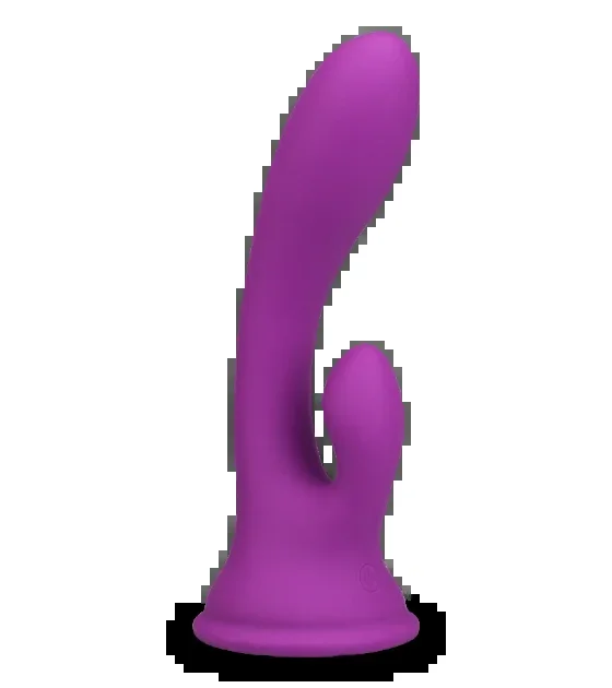 Rabbit-Vibrator mit Saugfuß Cuddly