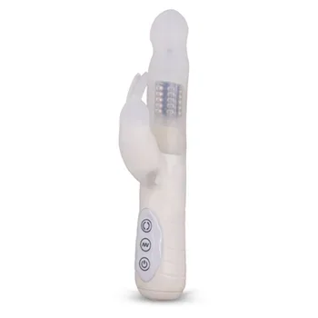 Rabbitvibrator mit gefrostetem weißen Schaft