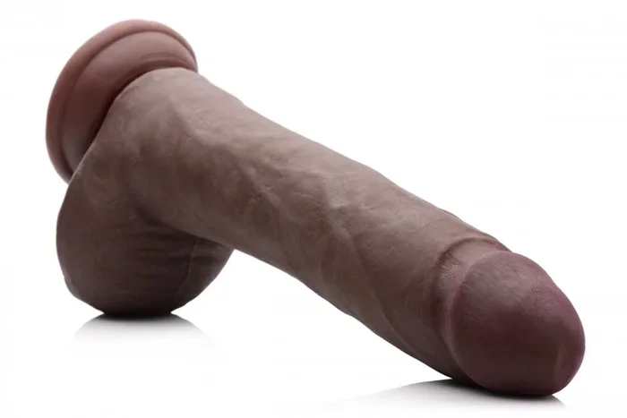 Realistischer Dildo XXL – dunkler Hautton