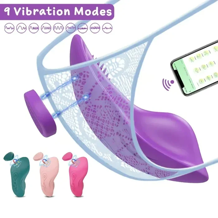 Remote-Controlled Strap On Clitoris Vibrator