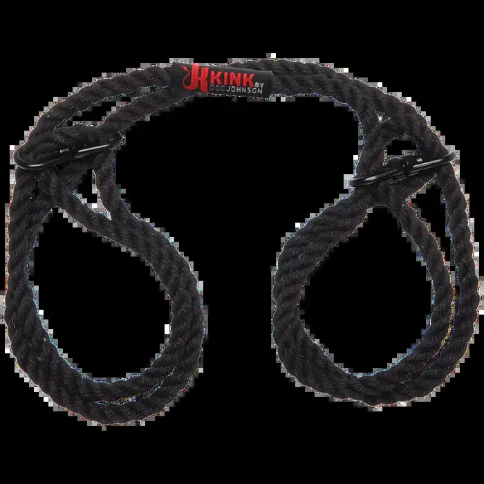 Restrain – 6mm Hanf Hand- oder Knöchelfessel – Schwarz