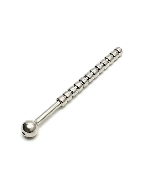 Ribbed Urethral Plug Hollow Edelstahl-Dilator (hohl), silber