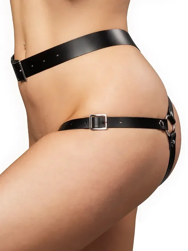 Rimba Bondage Play Leder-Bondage-Harness, schwarz