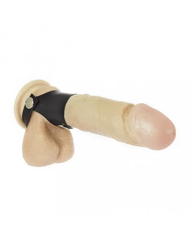 Rimba Bondage Play Penisrohr aus Leder mit Druckknöpfen
