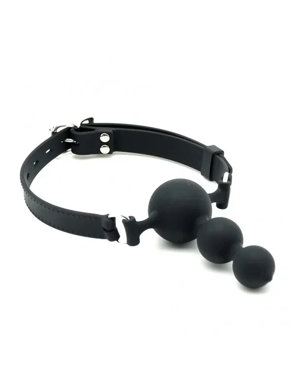 Rimba Mouthgag mit 3 Kugeln – Verstellbarer Silikon-Mundknebel