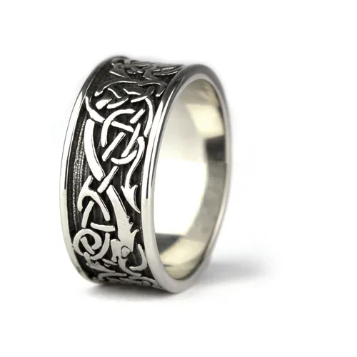 Ring ‚keltisches Design‘ Edelstahl