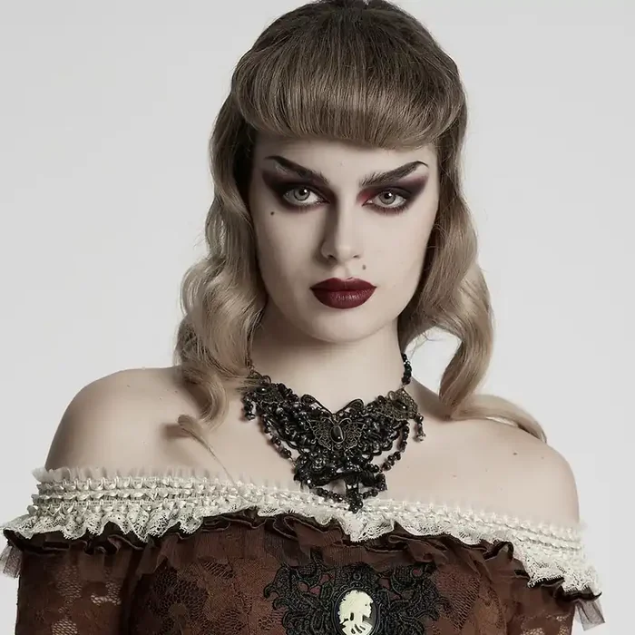 Romantic Gothic Spitzen-Halskette