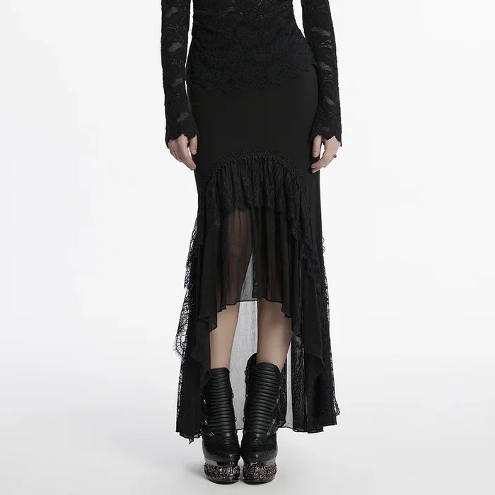 Romantisch-gotischer Mermaid-High-Low-Rock