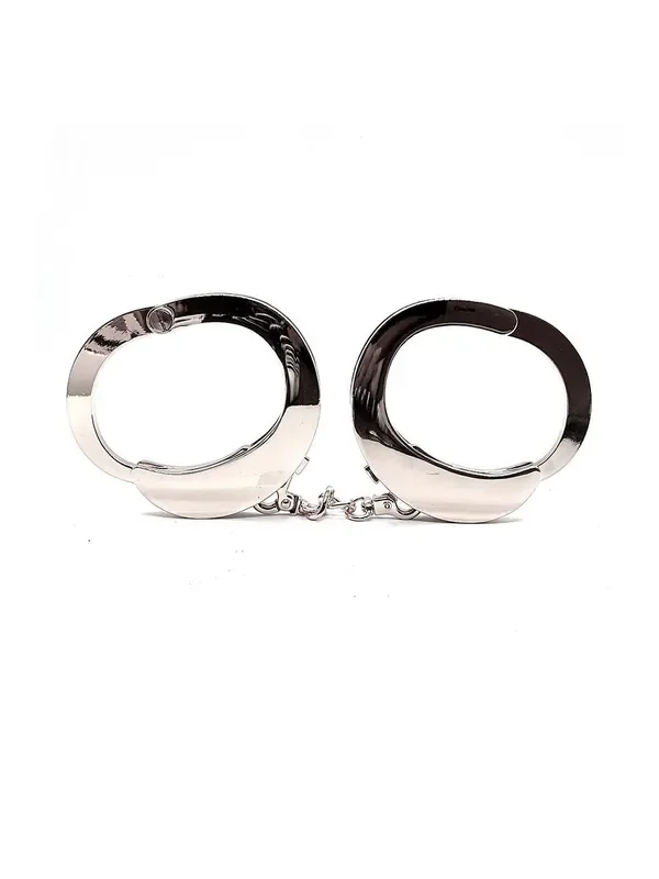 Roomfun UFO Handcuffs Handschellen, silber poliert