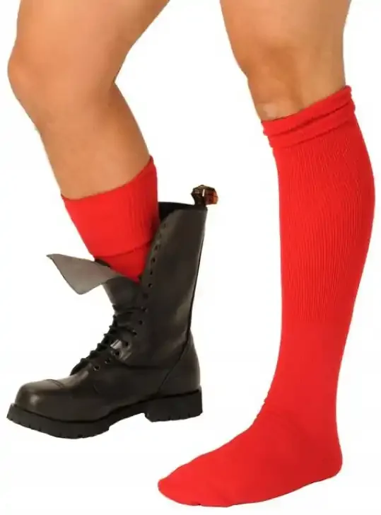 Rote Stiefelsocken