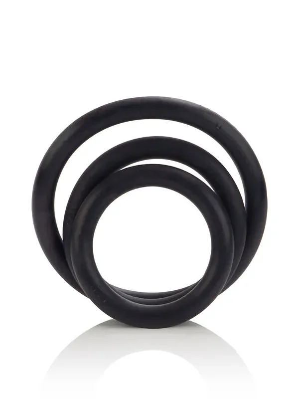 Rubber Ring Set Penisringe-Set, schwarz