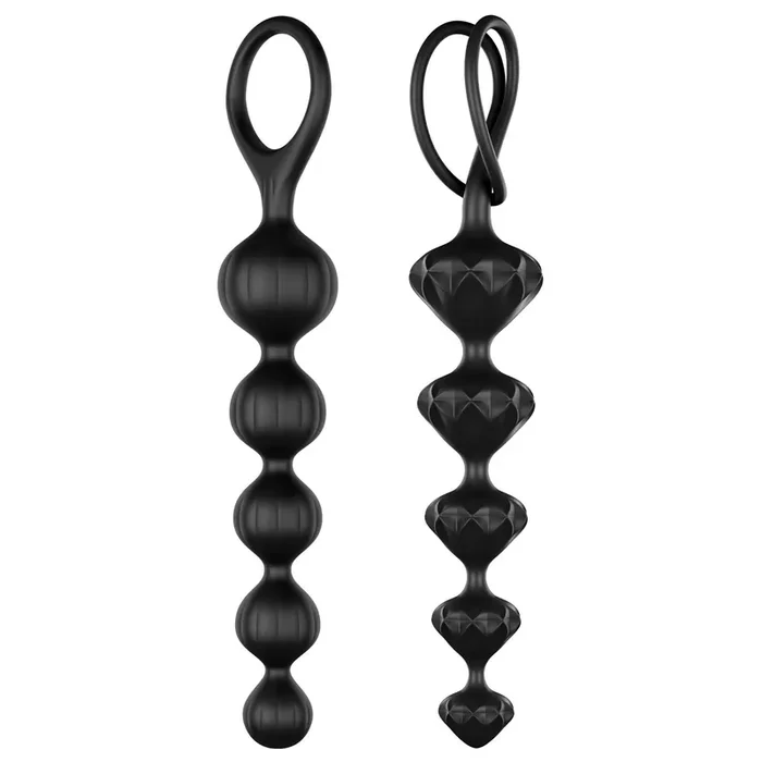 Satisfyer – Love Beads Set aus Weichem Silikon – Schwarz