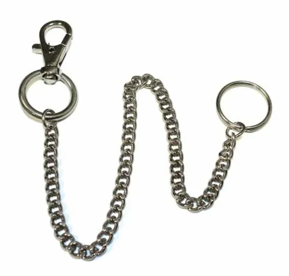 Schlüsselanhänger – Karabinerhaken und Kette