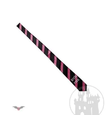 Schwarz-rosa gestreifte Krawatte