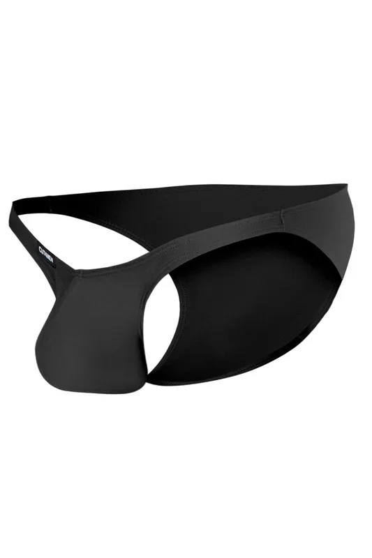 Schwarzer Low Rise Bulge Brief