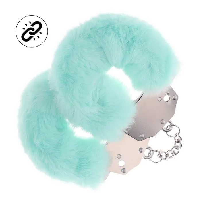 Schwere Fluffy Handschellen – Pulvergrün
