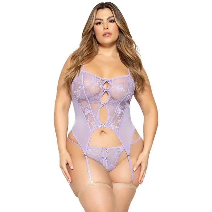 Seven ‘til Midnight Lavendel Cami-Set Plus Size