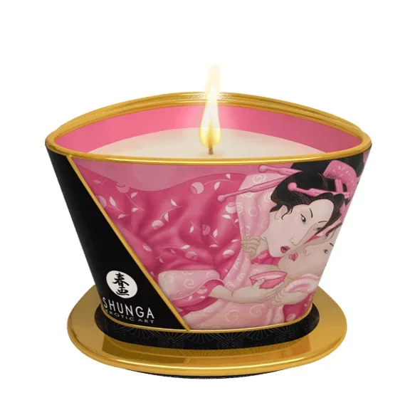 Shunga Massagekerze Rose