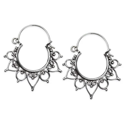 Silberohrringe ‚Indisches Ornament‘