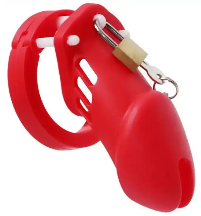 Silikon-Keuschheitsgürtel Bran 9 x 3cm Rot
