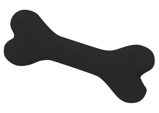 Silikonknochen Bone Schwarz