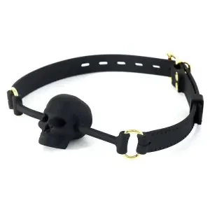 Skull Knebel Totenkopf Schwarz