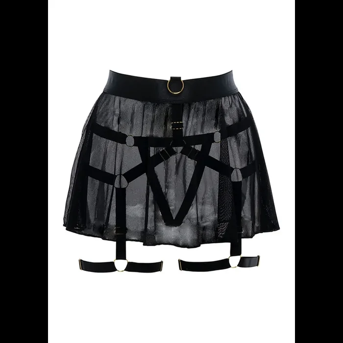 Some Like it Hot – Harness and Skirt – OS – Black