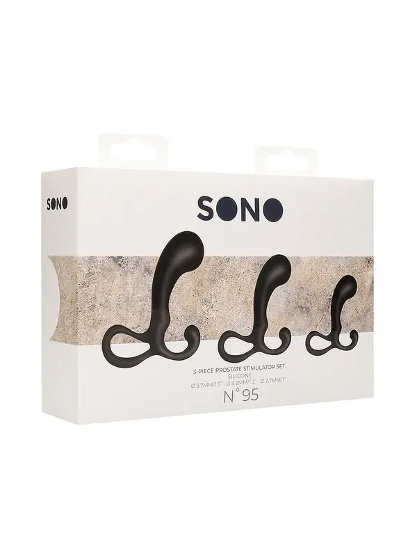 Sono No. 95 Analplug-Set 3-teilig, schwarz
