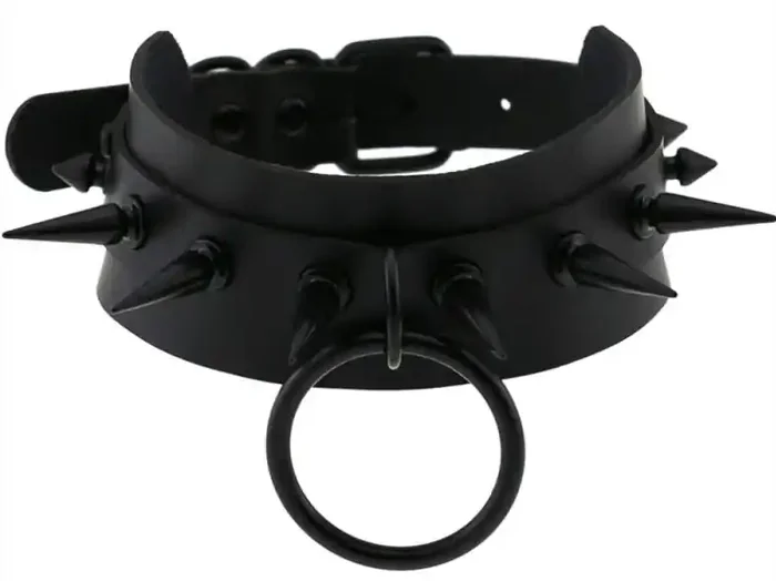 Stachelhalsband Strobo Lish Schwarz
