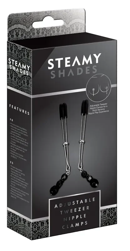 STEAMY SHADES Einstellbare Pinzetten-Nippelklemmen