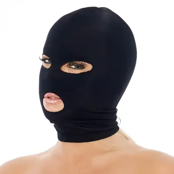 Stoffmaske Augen und Mund offen