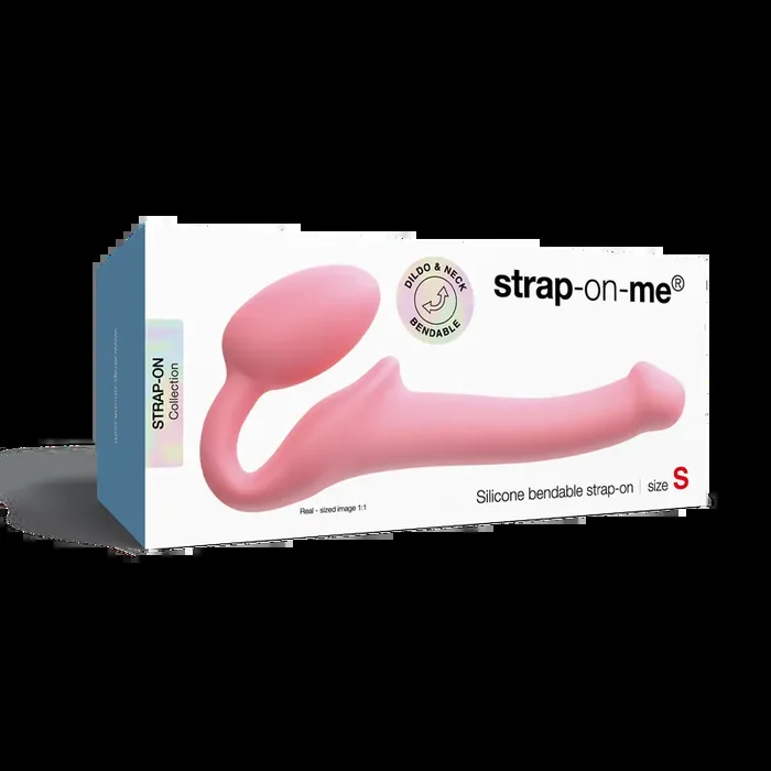 Strap-On-Me – Halb-realistische, biegsame Strap-On Dildo – Pink