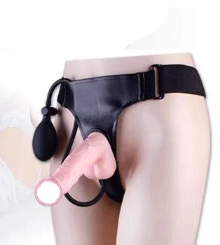 Strap-On mit aufblasbarem Dildo