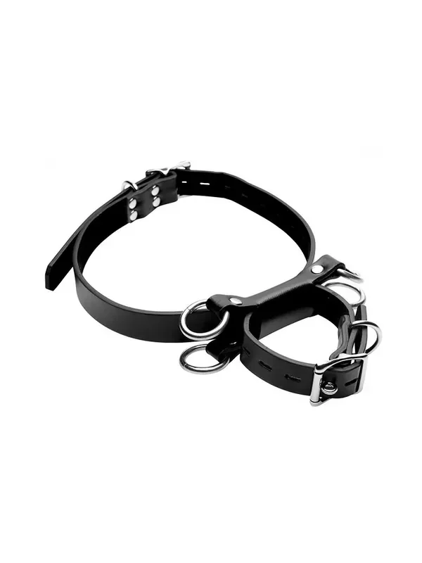 Strict Frog-Tie Restraints Fuß-Oberschenkel-Fesseln, schwarz