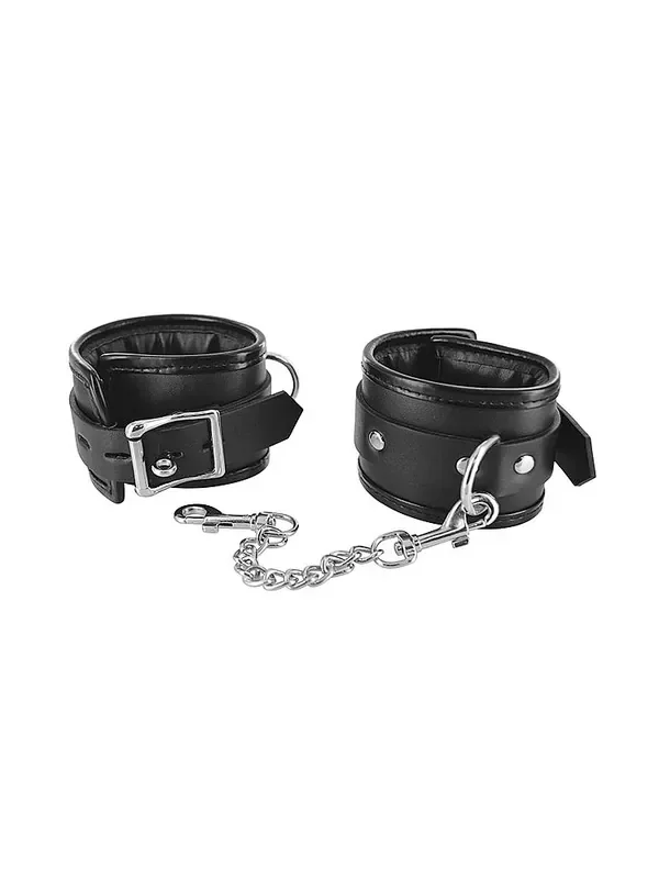 Strict Locking Padded Wristcuffs Handfesseln, schwarz