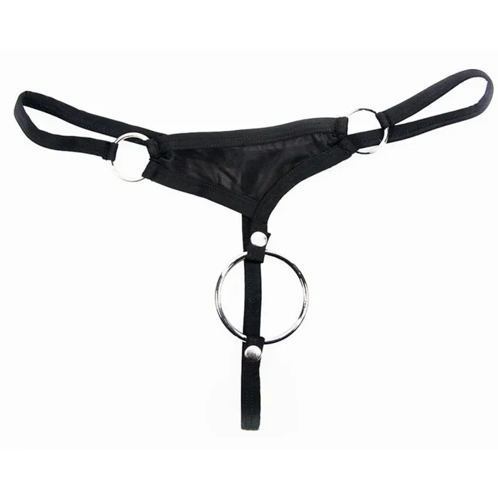String mit abknöpfbarem Penisring