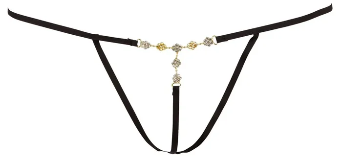 String mit Strasssteinchen
