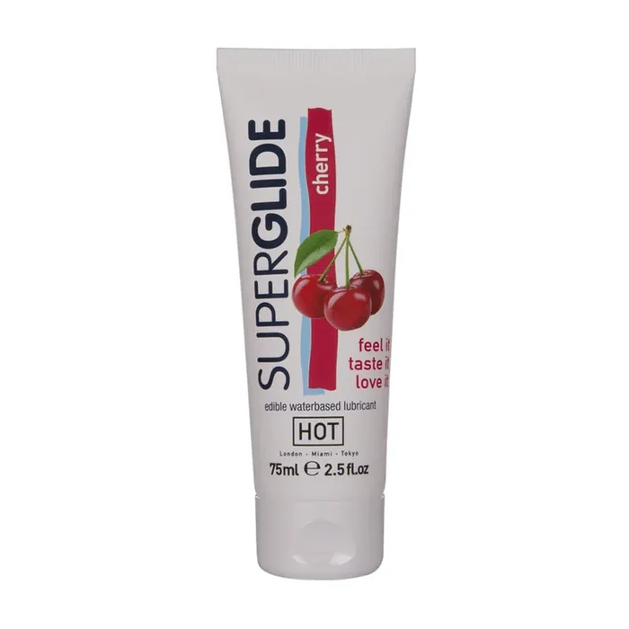Superglide Edible Waterbased Lubricant – 3 fl oz / 75 ml