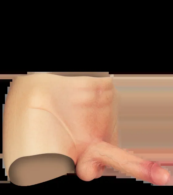 Superrealistischer Second Skin Strapon 19 cm Glenn