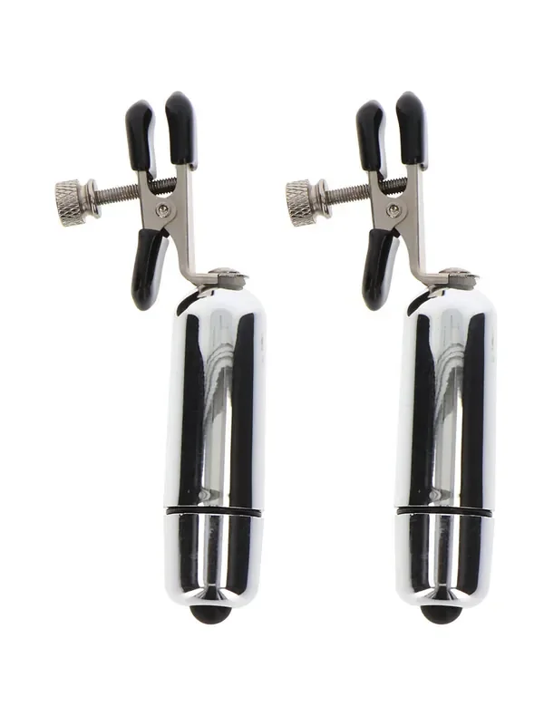 TABOOM Adjustable Vibrating Clamps Vibro-Nippelklemmen, silber