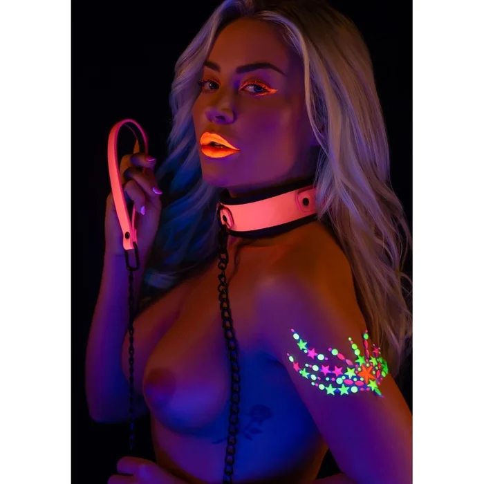 Taboom Halsband Mit Leine »Glow In The Dark Collar And Leash« Vegan