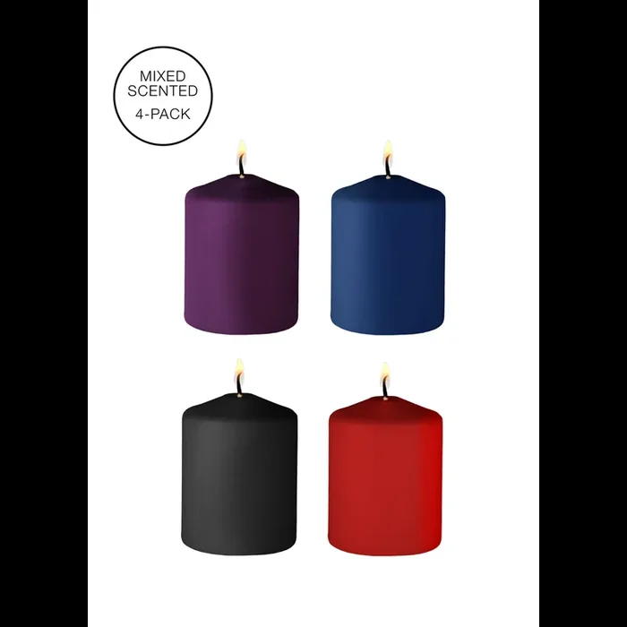 Tease Candles – Mix – 4 Pieces – Multicolor